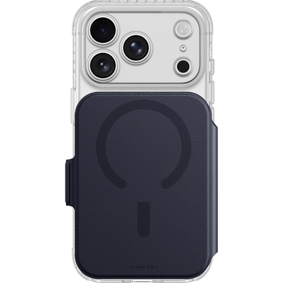 Etui AmazingThing Titan Pro Lens Flip Set do iPhone 18 Pro Max, granatowe