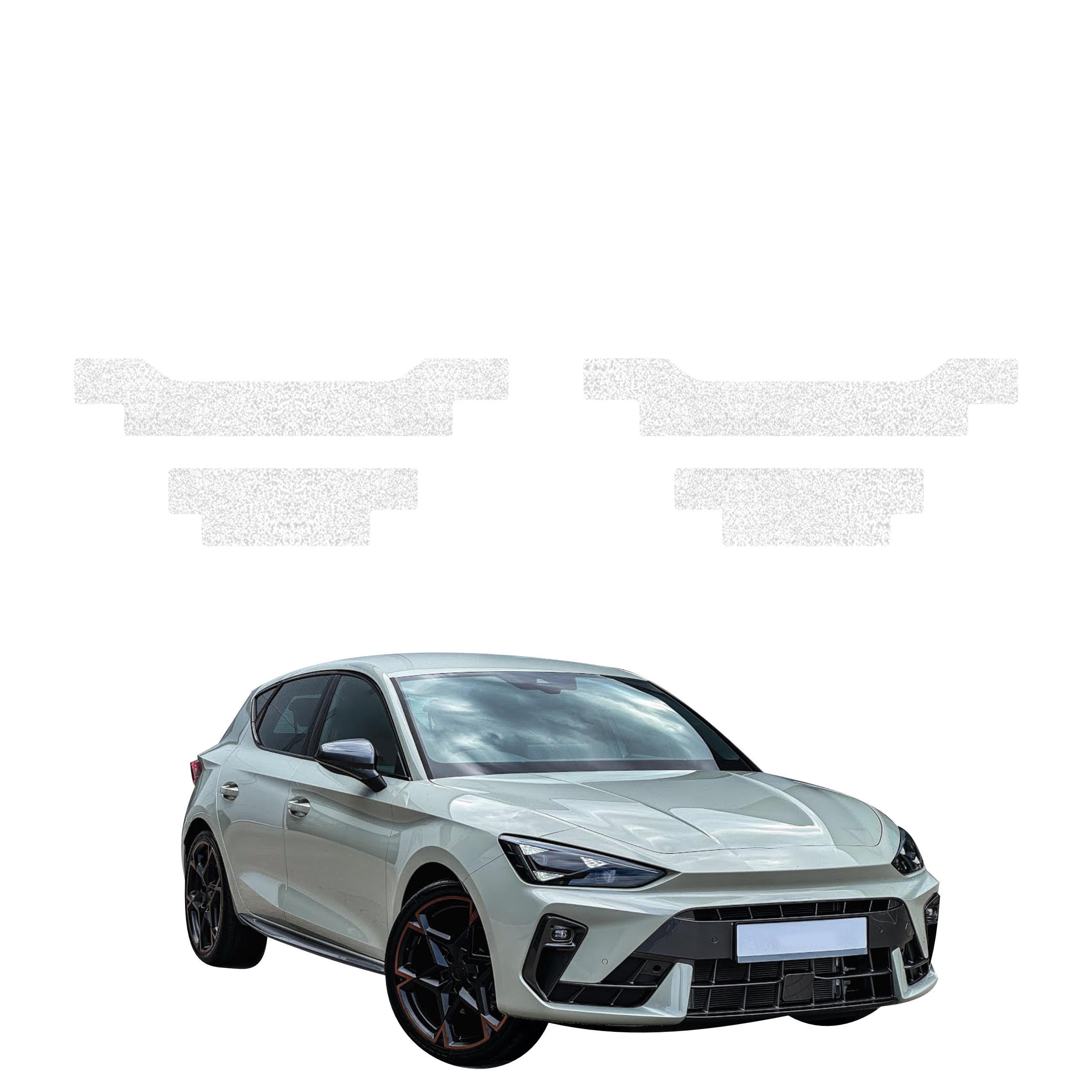 4w1 Biała powłoka techniczna Grizz Protector na progi Cupra Leon Hatchback (2024-2026)
