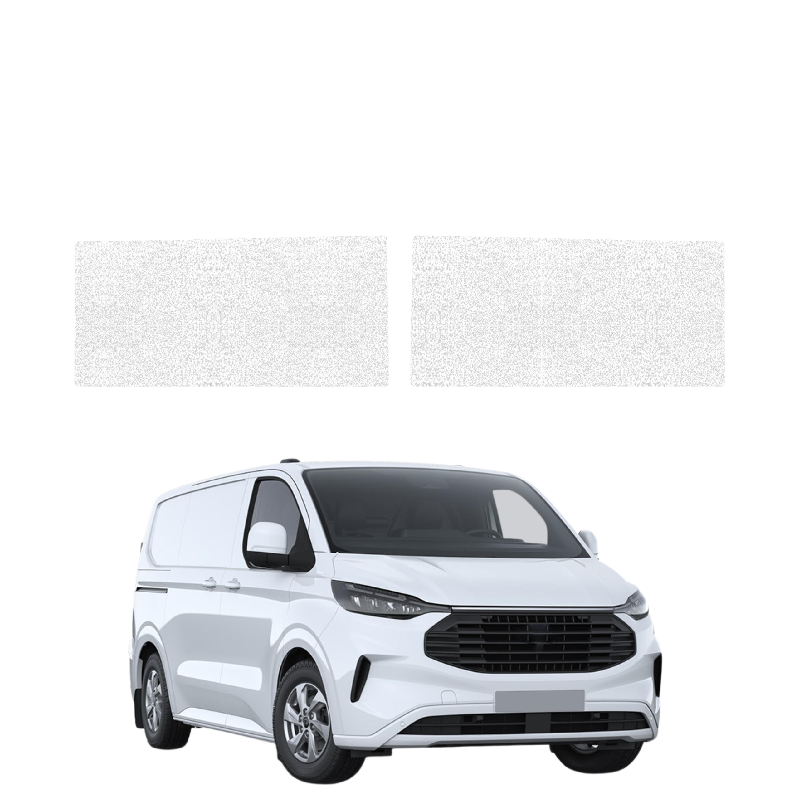 2w1 Biała powłoka techniczna Grizz Protector na przednie progi Ford Transit Custom (2022-2026)