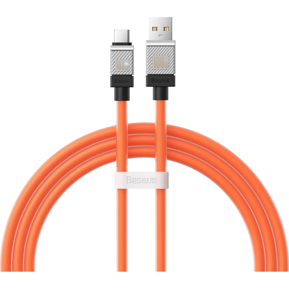 Kabel Baseus CoolPlay USB-A  do USB-C 480 mb/s, 100W 2m, pomarańczowy