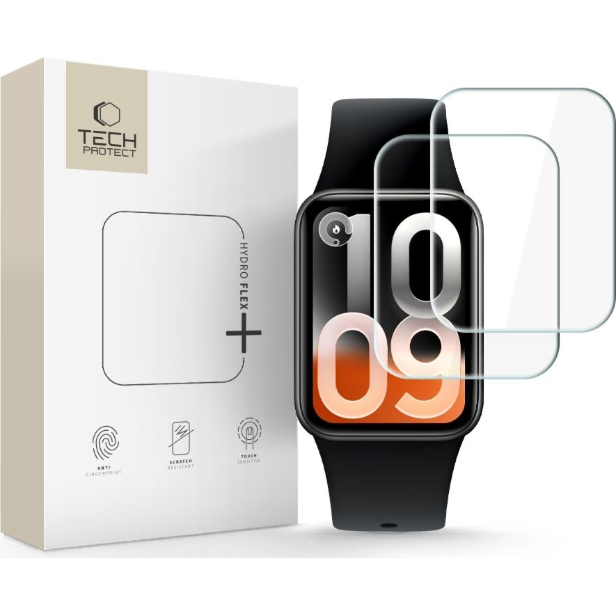 Folia hydrożelowa Tech-Protect Hydroflex Flex+ do Xiaomi Smart Band 10 Pro, 2 sztuki, przezroczyste