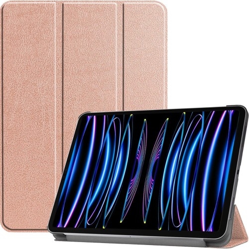 Image of Etui Bizon Case Tab Croc do Apple iPad Pro 11 2022/2021/2020/2018, różowozłote