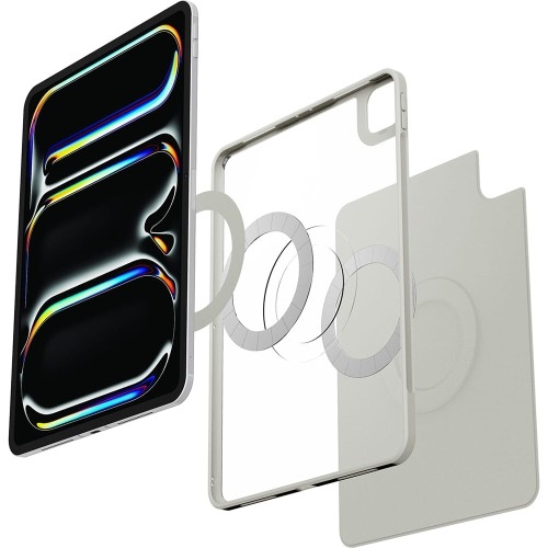 Image of Etui Spigen Air Skin Pro OneTap do iPad Pro 13" 7 gen, 2024, szare