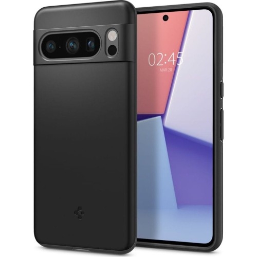 Image of Etui Spigen Thin Fit do Google Pixel 8 Pro, czarne