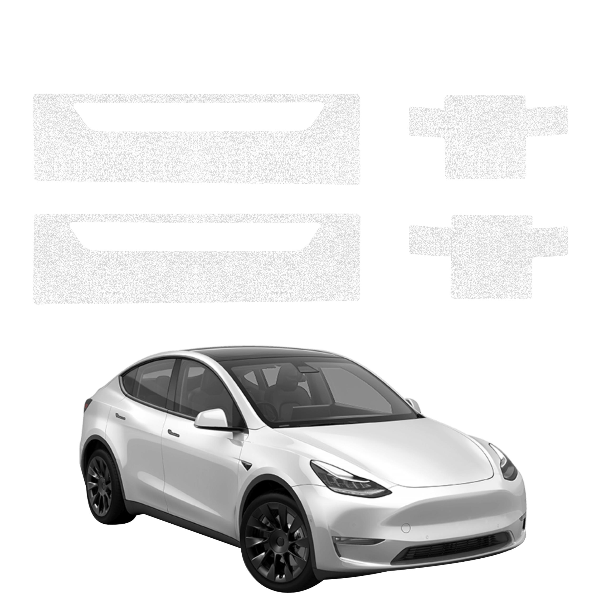 4w1 Biała powłoka techniczna Grizz Protector na progi Tesla Model Y (2020-2024)