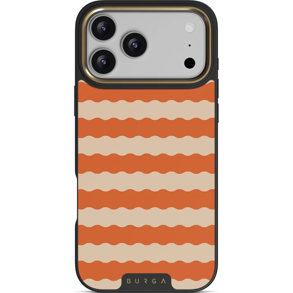 Etui Burga Elite Dark MagSafe do iPhone 17 Pro Max, Papaya Gold