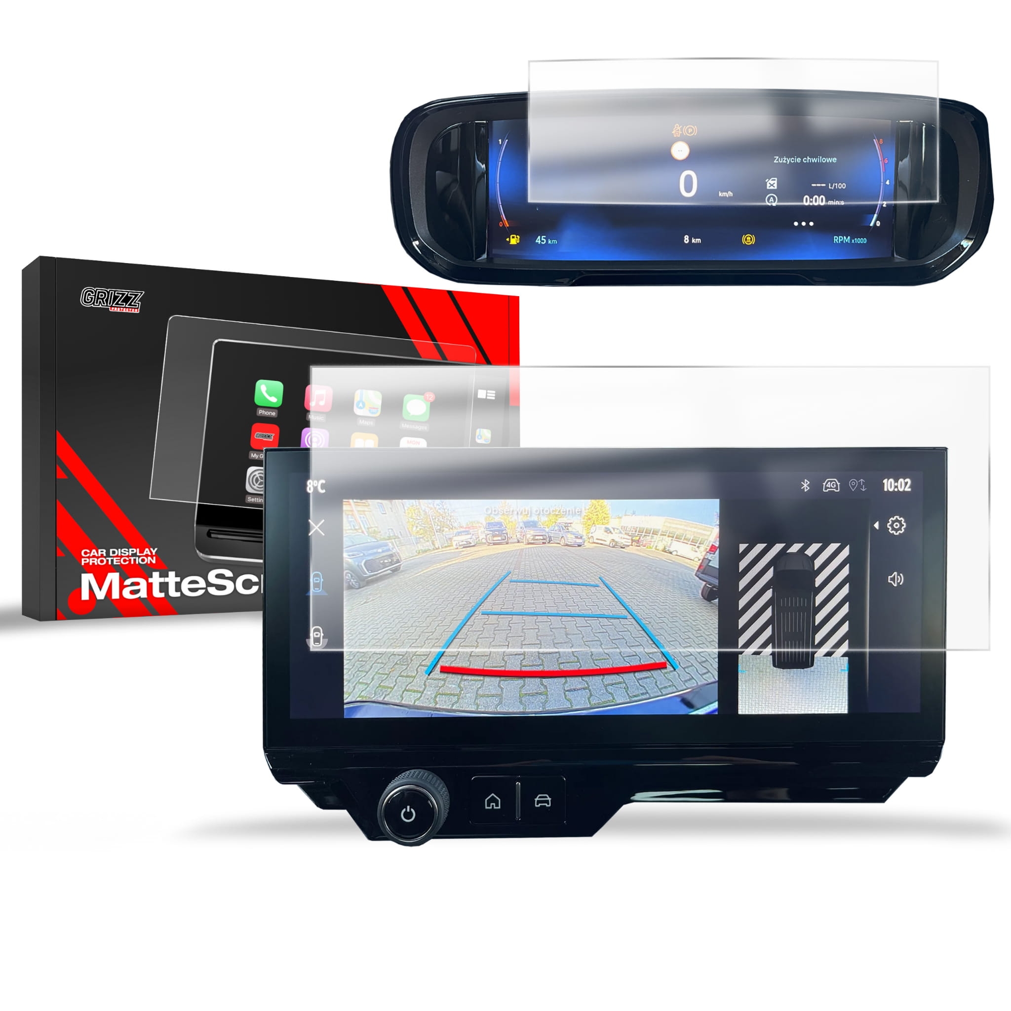 Image of Folia matowa 2w1 Grizz Protector do Toyota Proace City Verso 10" (2024-2025)