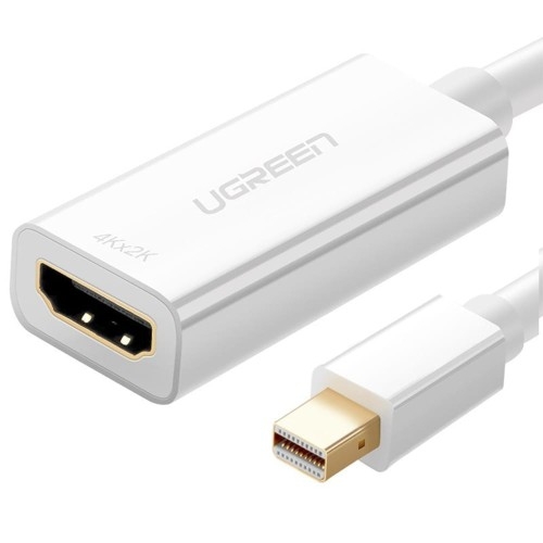 Image of Adapter przejściówka Ugreen Mini DisplayPort (Thunderbolt 2.0) - HDMI (żeński), 0.25 m, biały