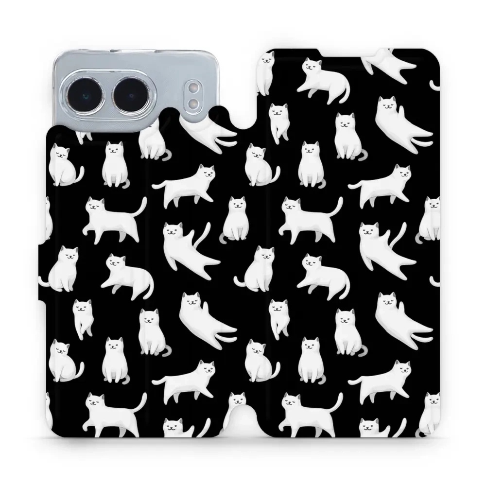 Etui z klapką do OnePlus Nord 4, Mobiwear Book, kotki luna
