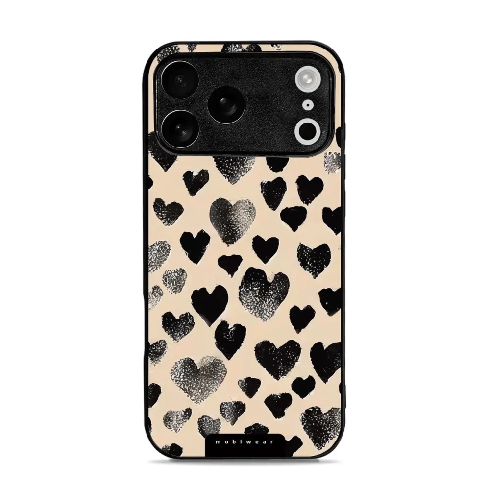 Etui ochronne do iPhone 17 Pro Max, Mobiwear Glossy Case, beżowa miłość