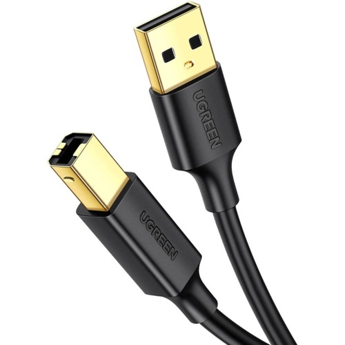 Image of Kabel Ugreen US135 USB - USB Typ B do drukarki, 5 m, czarny