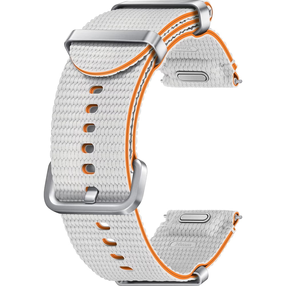 Image of Pasek Samsung Athleisure Band One Click M / L 20mm do Galaxy Watch 4/4 Classic/5/5 Pro/6/6 Classic/7/FE, srebrny