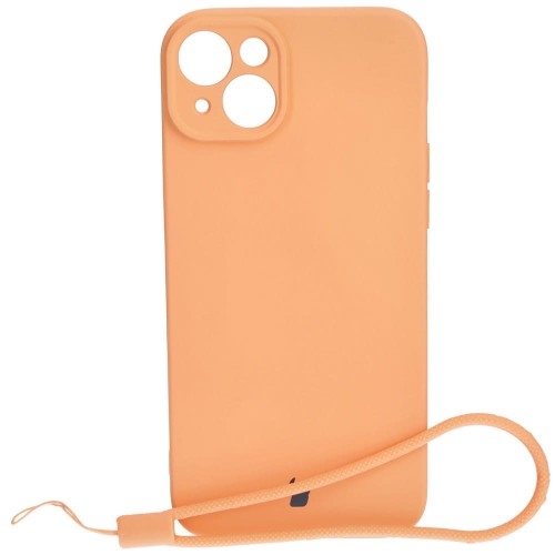 Image of Etui Bizon Case Silicone do iPhone 15 Plus, pomarańczowe