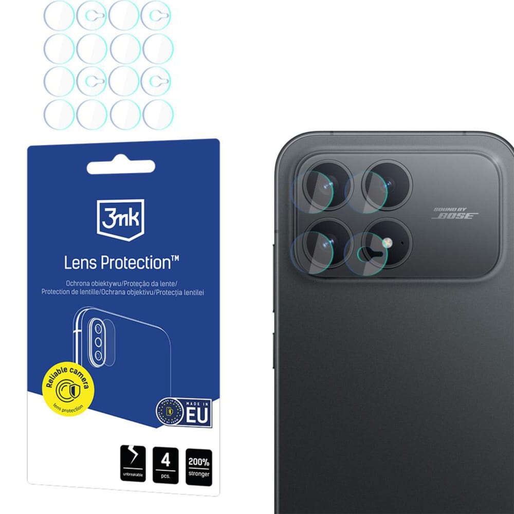 Osłona na aparat 3mk Lens Protection do Xiaomi POCO F8 Ultra, 4 zestawy