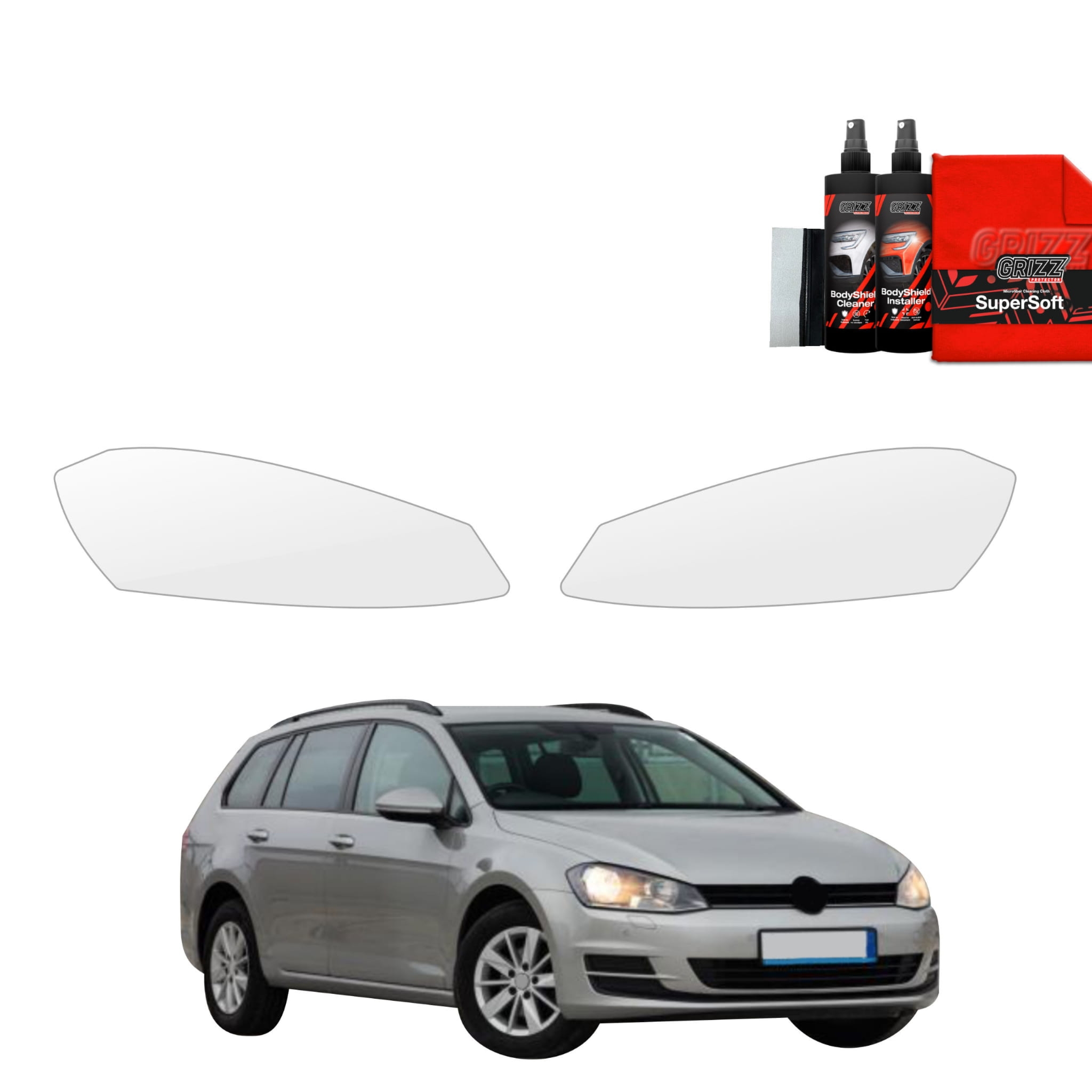 2w1 Folia ochronna na lampy Grizz Protector do Volkswagen Golf 7 Variant (2013-2020)