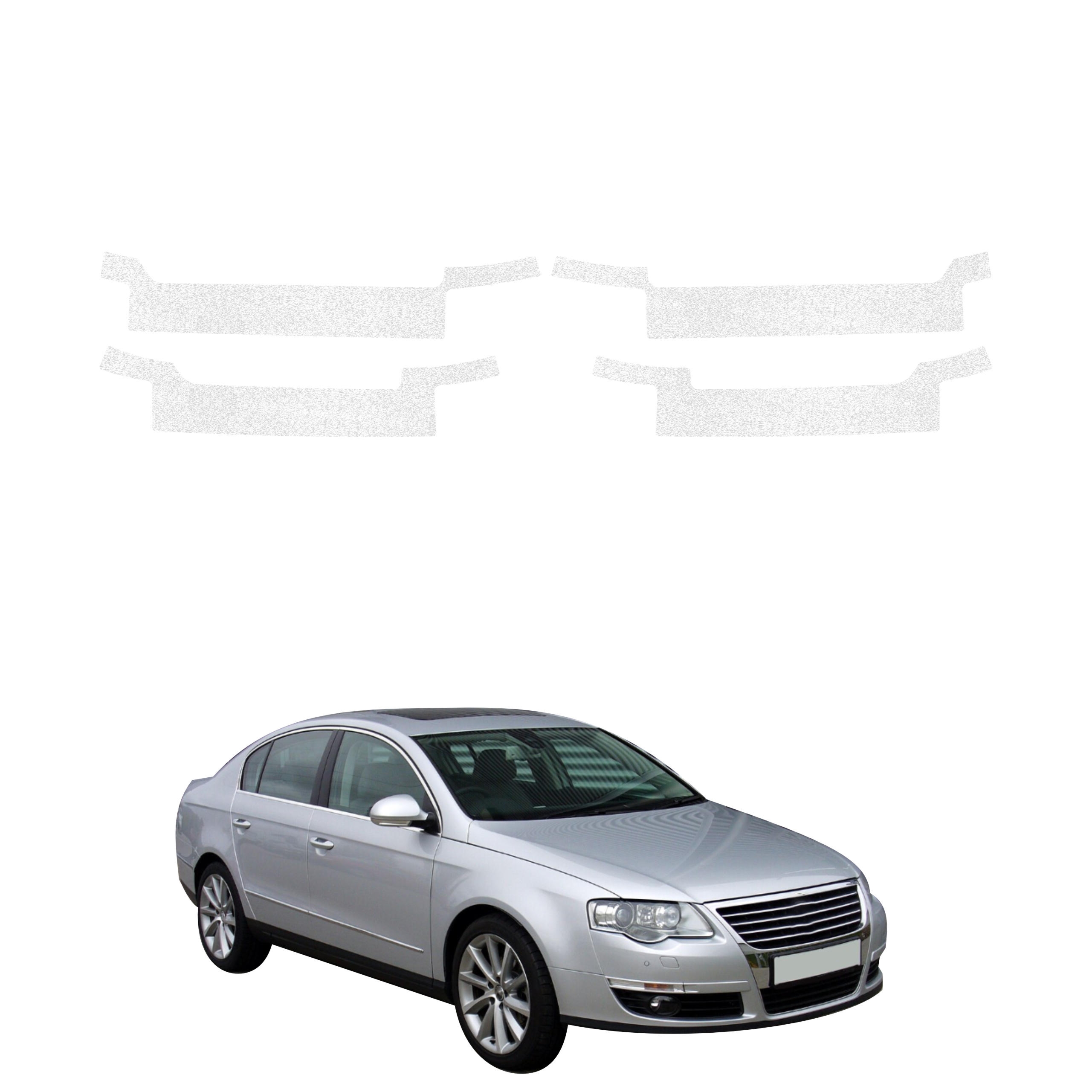 4w1 Biała powłoka techniczna Grizz Protector na progi Volkswagen Passat B6 Sedan (2005-2010)