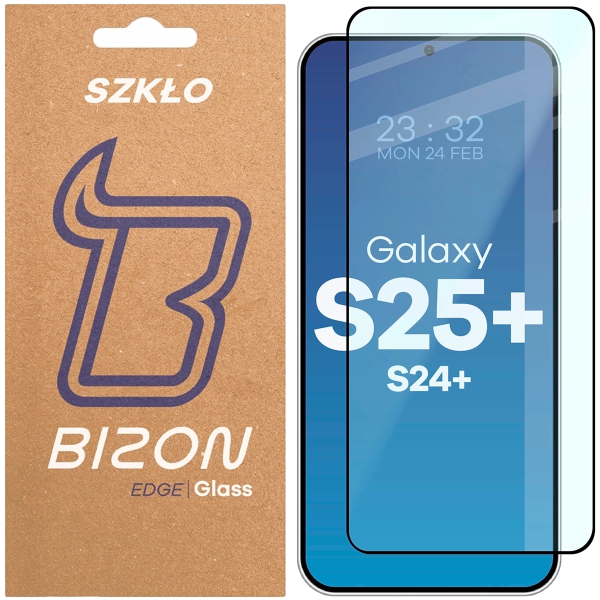 Szkło hartowane Bizon Glass Edge do Galaxy S25 Plus / S24 Plus