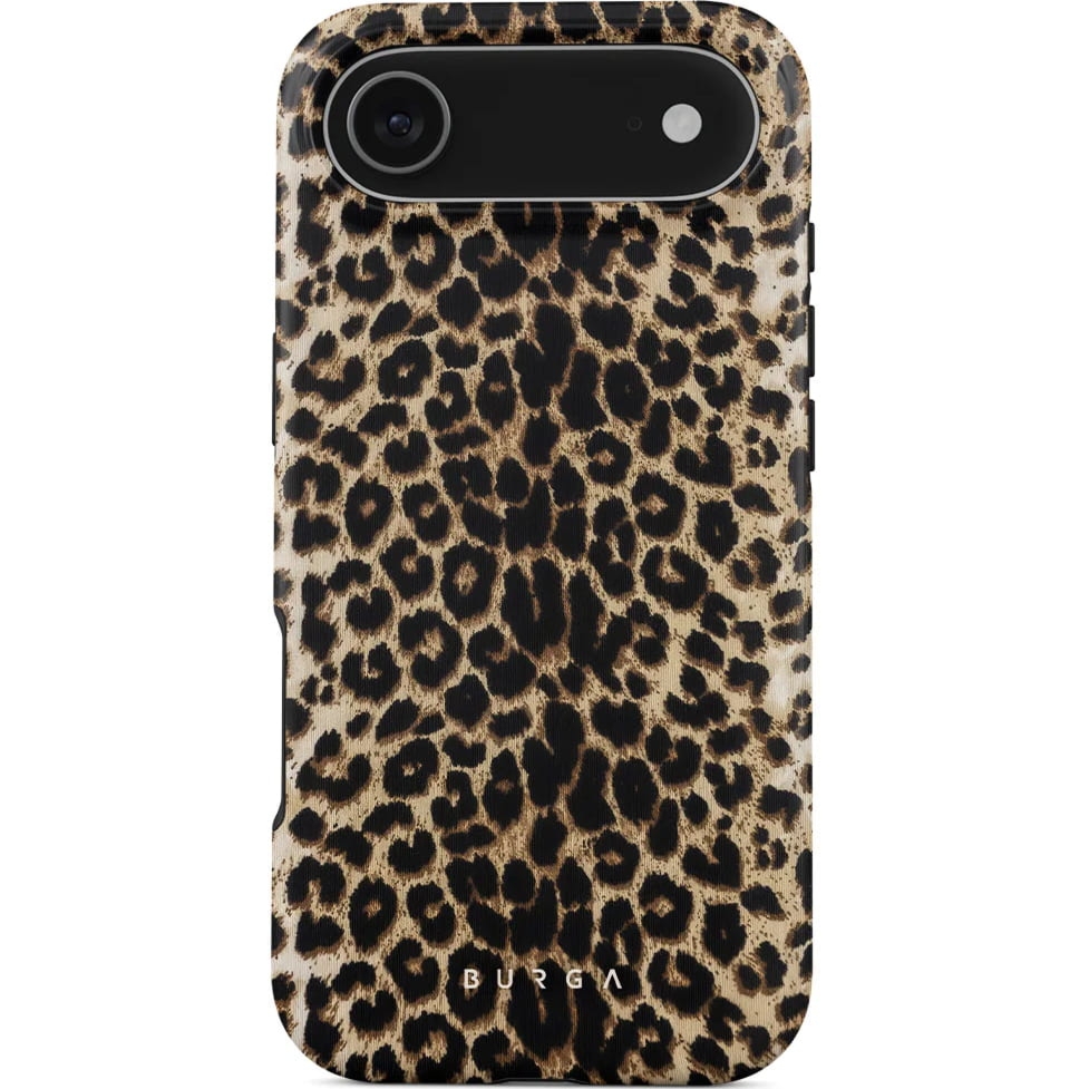 OUTLET: Etui Burga Player Tough Magnetic do iPhone Air, brązowe z panterką