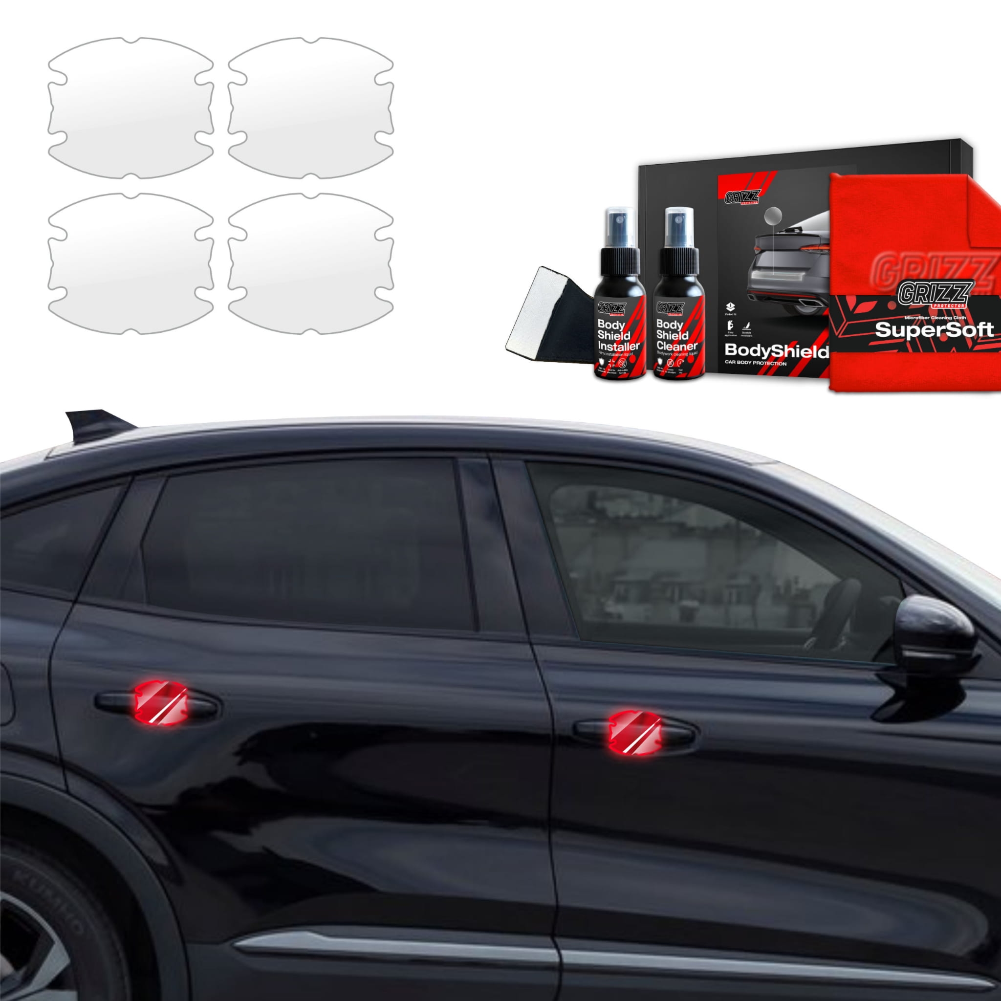 4w1 Folia ochronna Grizz Protector pod klamki do Renault Arkana (2022-2026)