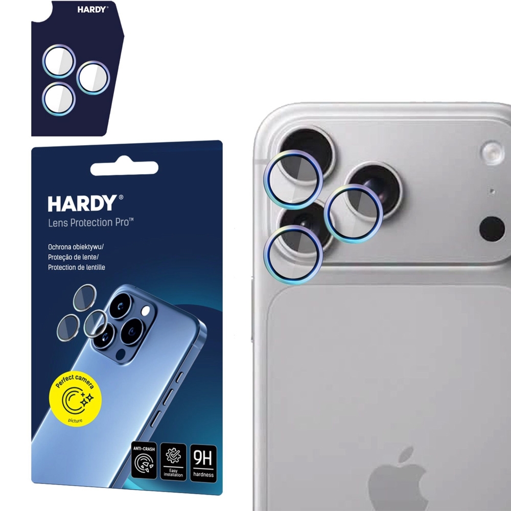 Osłona na aparat 3mk HARDY Lens Protection Pro, 1 zestaw dla iPhone 18 Pro / Max, kolorowa