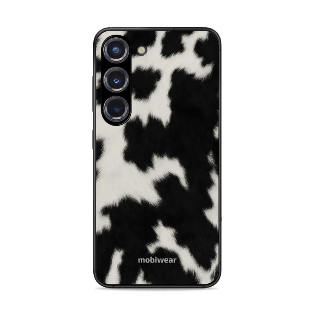 Etui ochronne do Galaxy S23, Mobiwear Glossy Case, krowie futerko