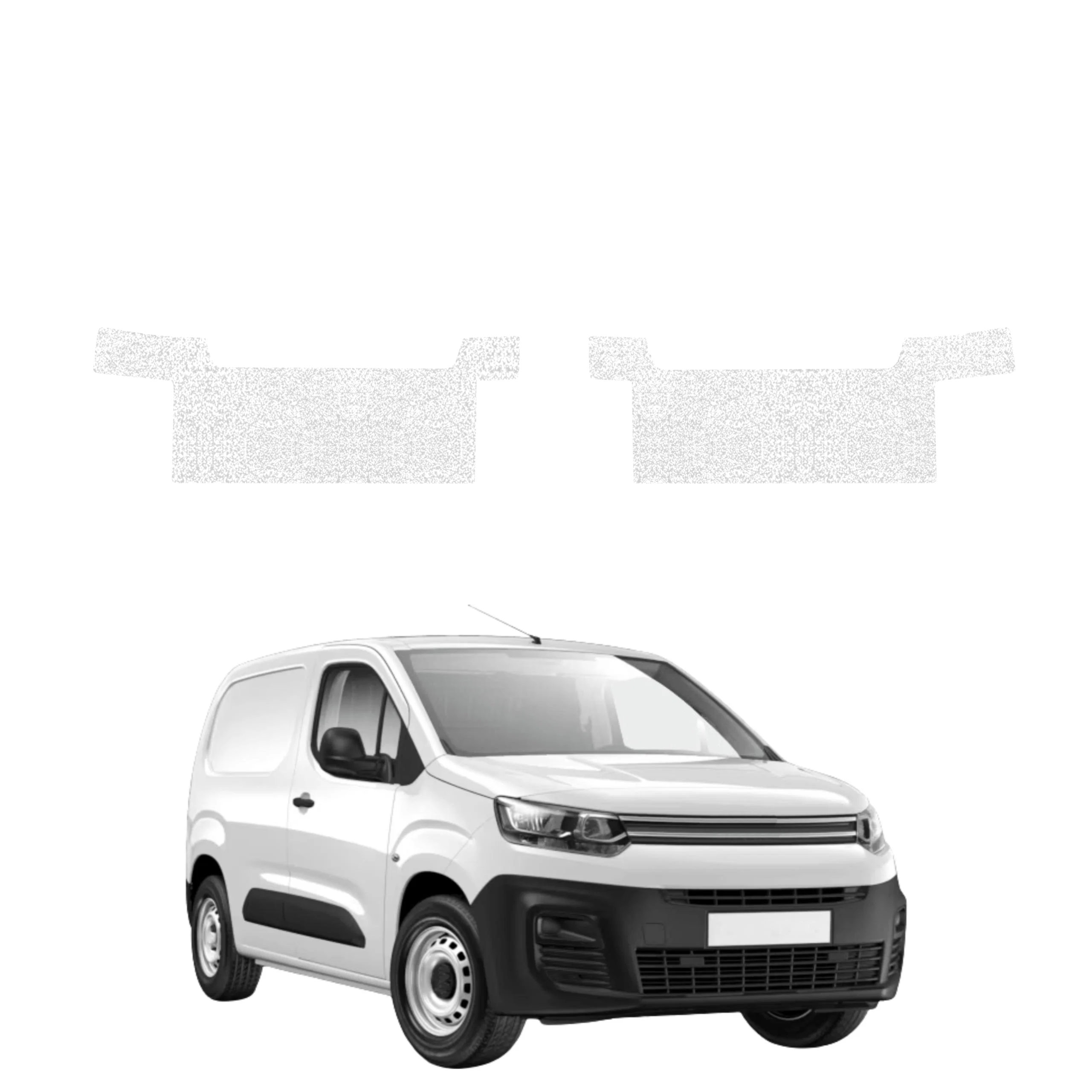 2w1 Biała powłoka techniczna Grizz Protector na przednie progi Citroen Berlingo VAN (2018-2026)