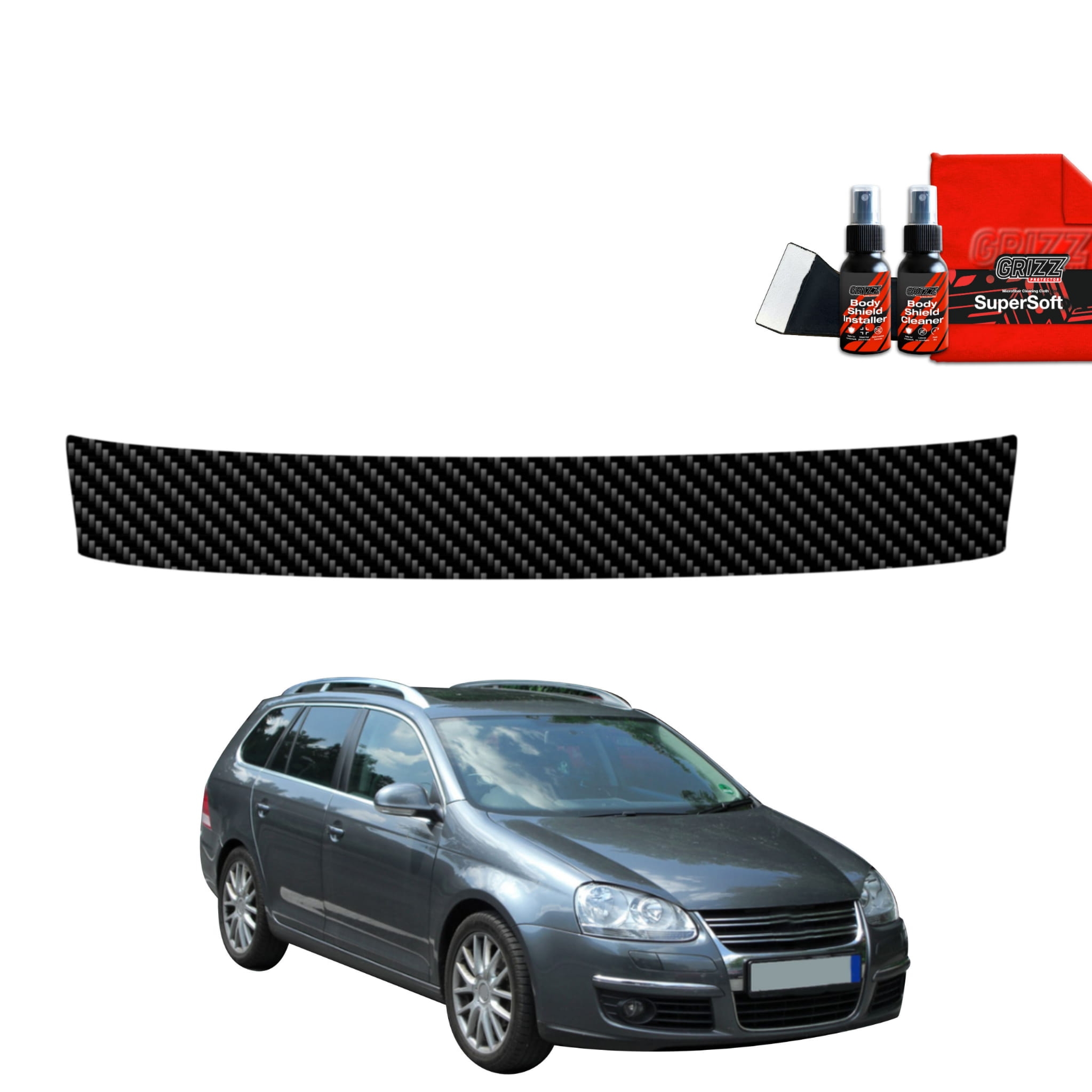 Folia karbonowa Grizz Protector na próg bagażnika do Volkswagen Golf 5 Variant (2003-2009)