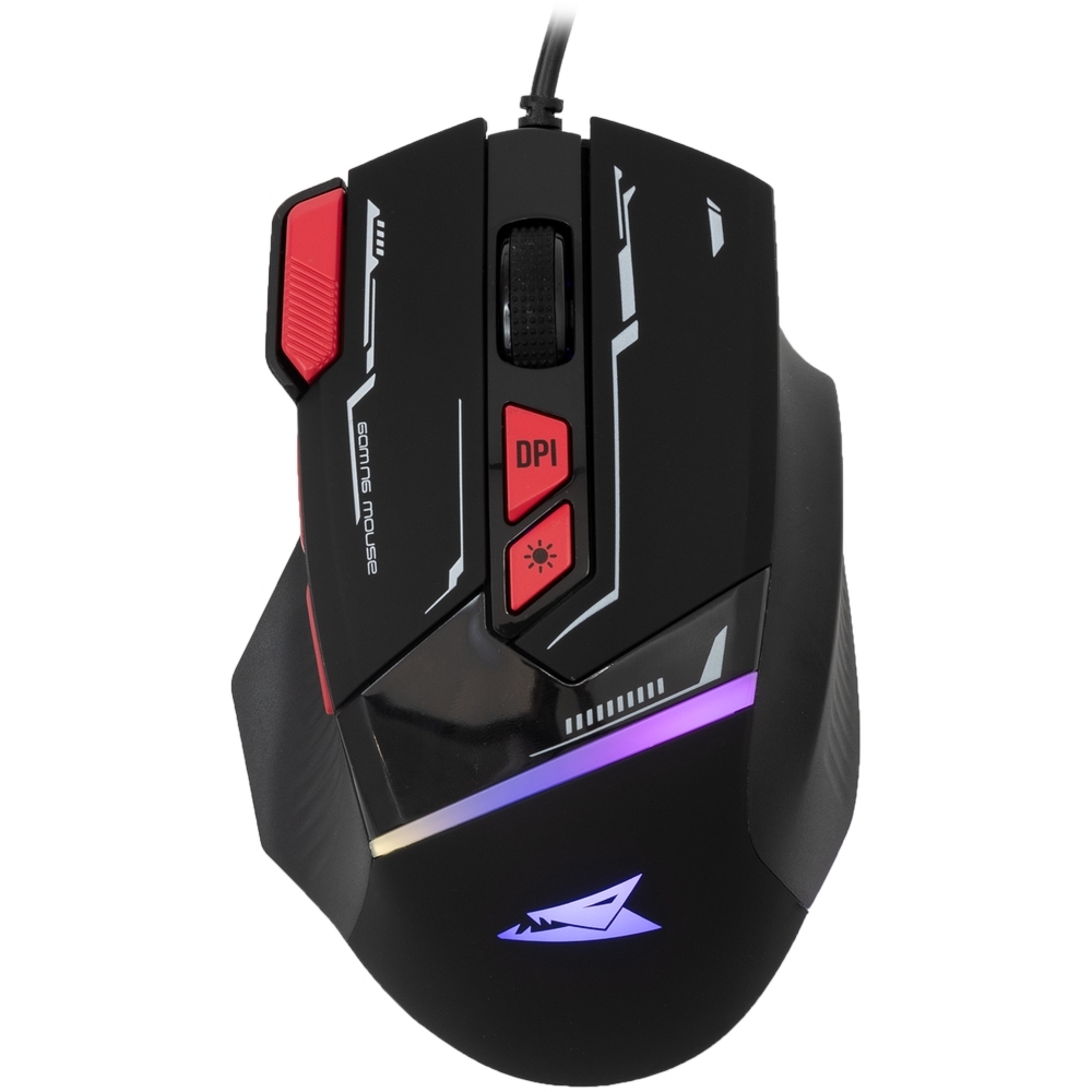Mysz gamingowa RGB Baracuda MANTA 12800 DPI, 8 przycisków, czarna