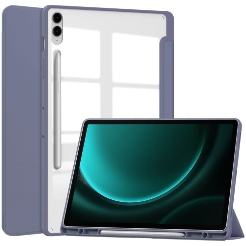 Image of Etui Bizon Case Tab Clear Matt do Galaxy Tab S9 FE Plus, lawendowe