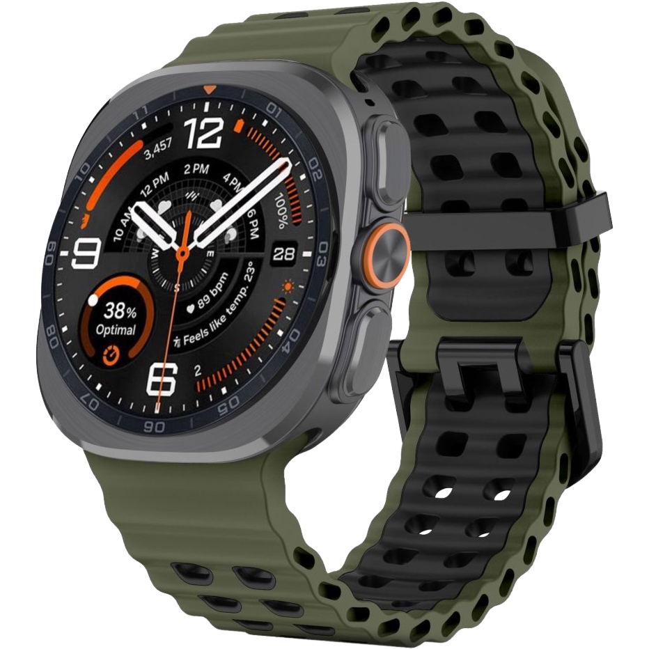 Pasek Tech-Protect Iconband Pro do Galaxy Watch Ultra 2 / Ultra, zielono-czarne