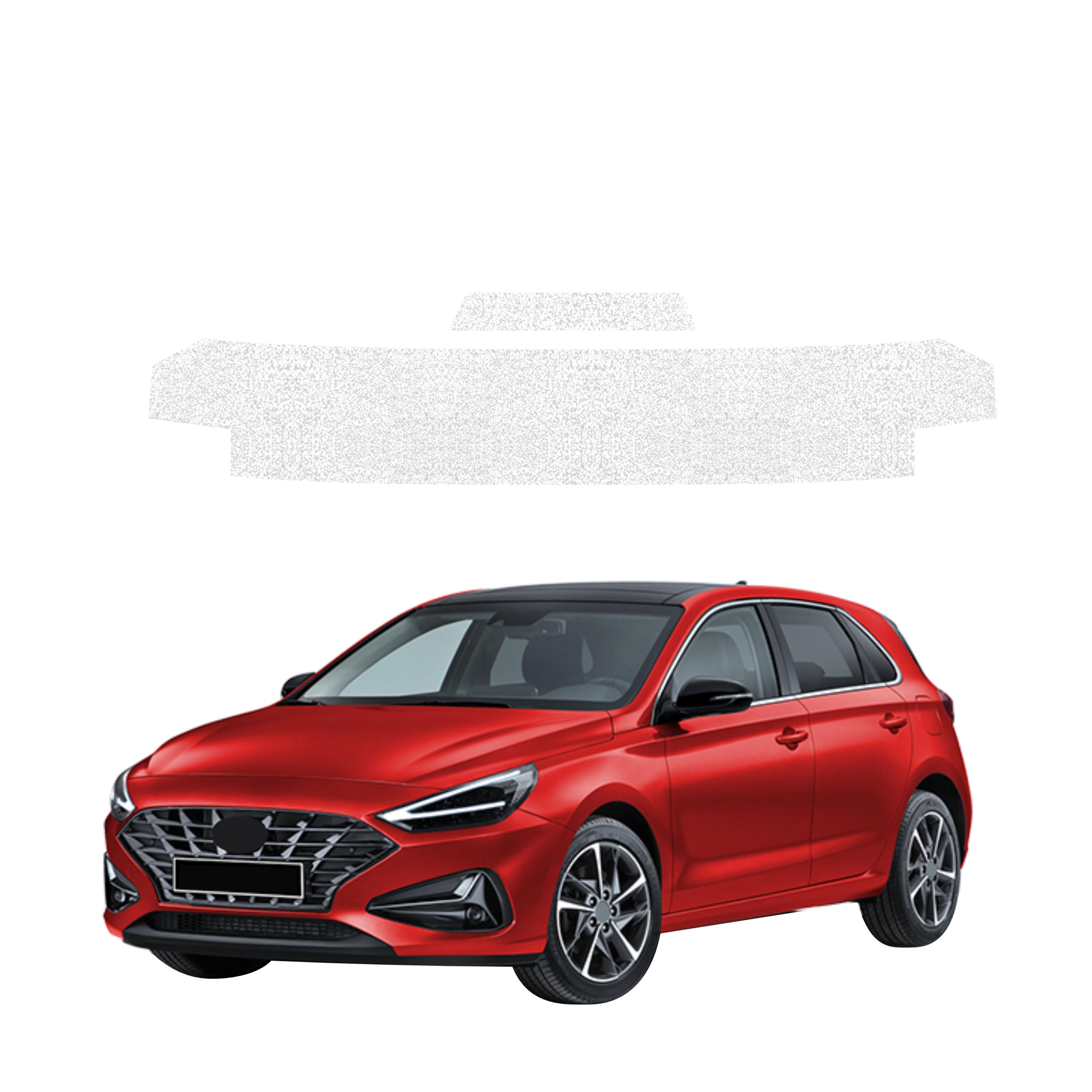 2w1 Biała powłoka techniczna Grizz Protector na próg bagażnika Hyundai i30 Hatchback (2020-2026)