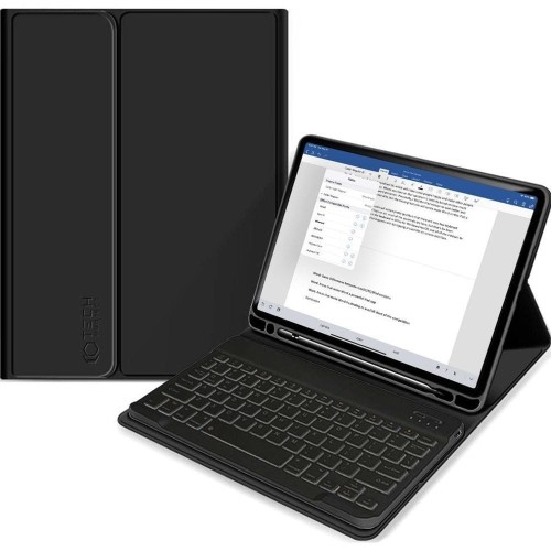 Image of Etui z klawiaturą do iPad Air 6/5/4, Tech Protect SC Pen + Keyboard, czarne
