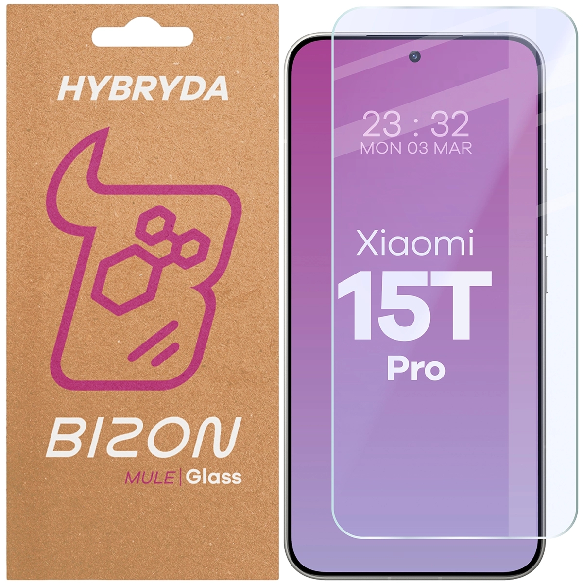 Elastyczne szkło hybrydowe Bizon Hybrid Mule do Xiaomi 15T Pro