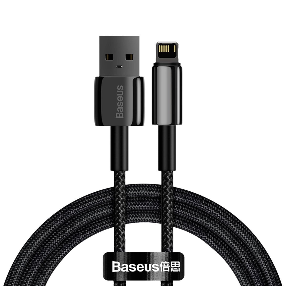 Image of Kabel Baseus Tungsten Gold USB-A do Lightning 2.4A 1m, czarny