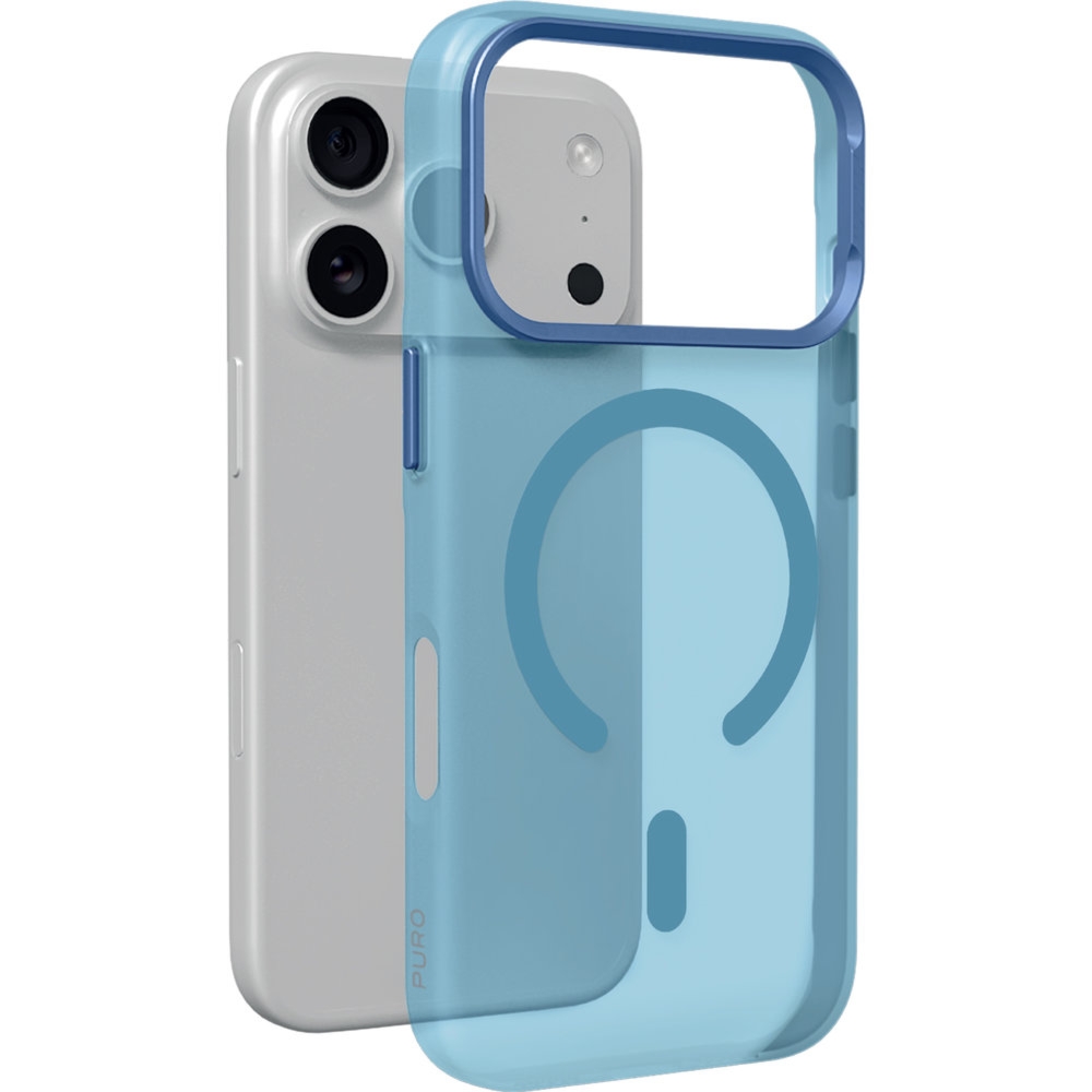Etui do iPhone 18 Pro Max / 17 Pro Max, Puro Lightfeel do MagSafe, lekkie, jasnoniebieskie