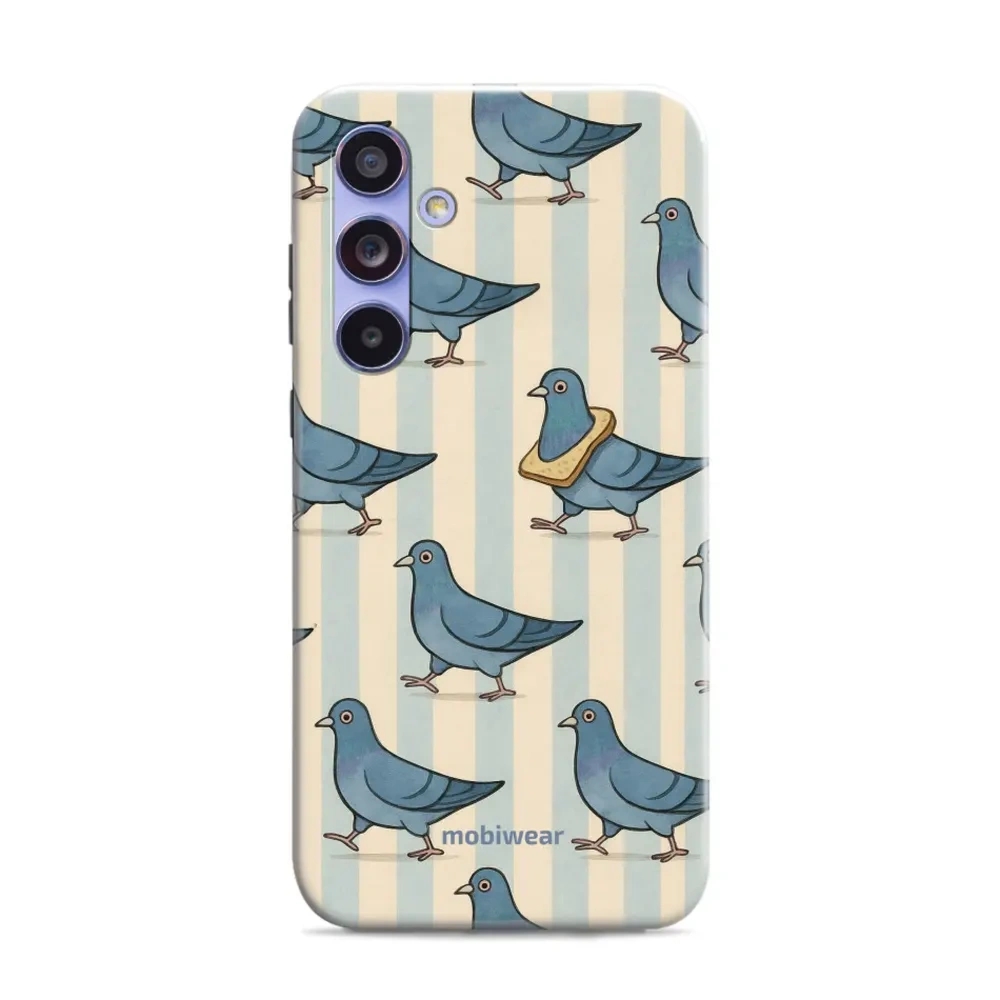 Etui ochronne do Galaxy A54 5G, Mobiwear Elite Pro, błękitne gołębie