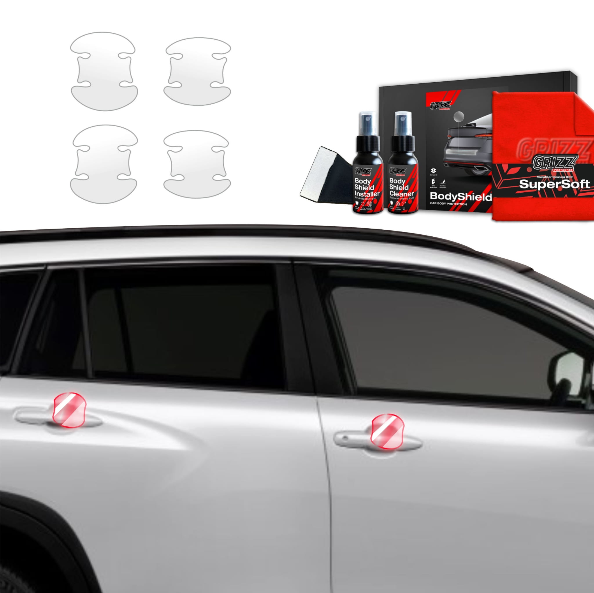 4w1 Folia ochronna Grizz Protector pod klamki do Toyota Corolla Cross (2022-2026)