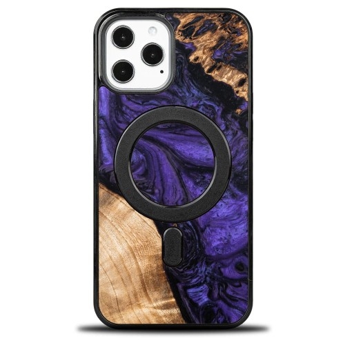 Image of Drewniane etui Bewood do iPhone 12 Pro Max, Violet MagSafe