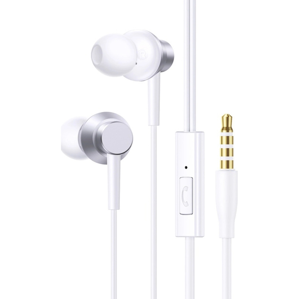 Przewodowe słuchawki dokanałowe Baseus Encok HZ11, mini jack 3,5 mm, 1,2 m, białe