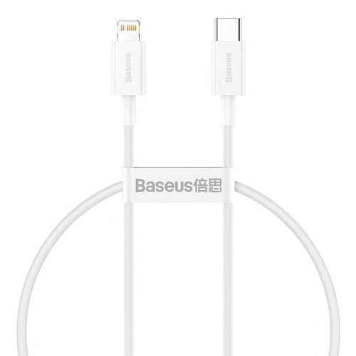Image of Kabel Baseus Superior USB-C do Lightning 20W 0,25m, biały