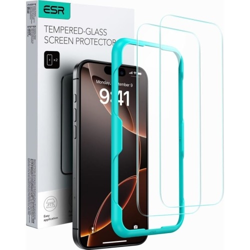 Image of Szkło hartowane z ramką pozycjonującą ESR Tempered Glass do iPhone 16 Pro Max, 2 sztuki
