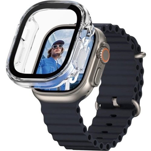 Image of Etui z osłoną ekranu PanzerGlass Snappie Full Body do Apple Watch Ultra 2/1 49mm, przezroczyste