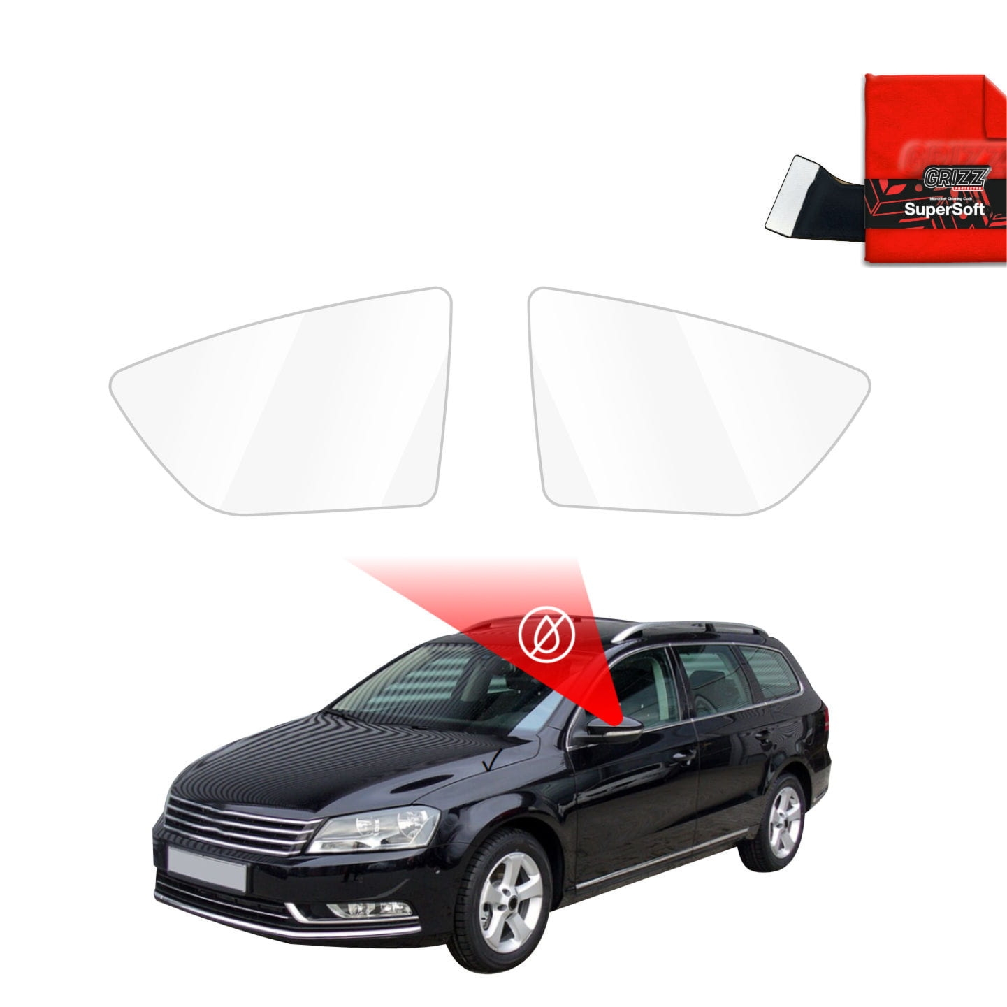 Folia przeciwdeszczowa Grizz Protector na lusterka do Volkswagen Passat B7 Variant (2010-2014)