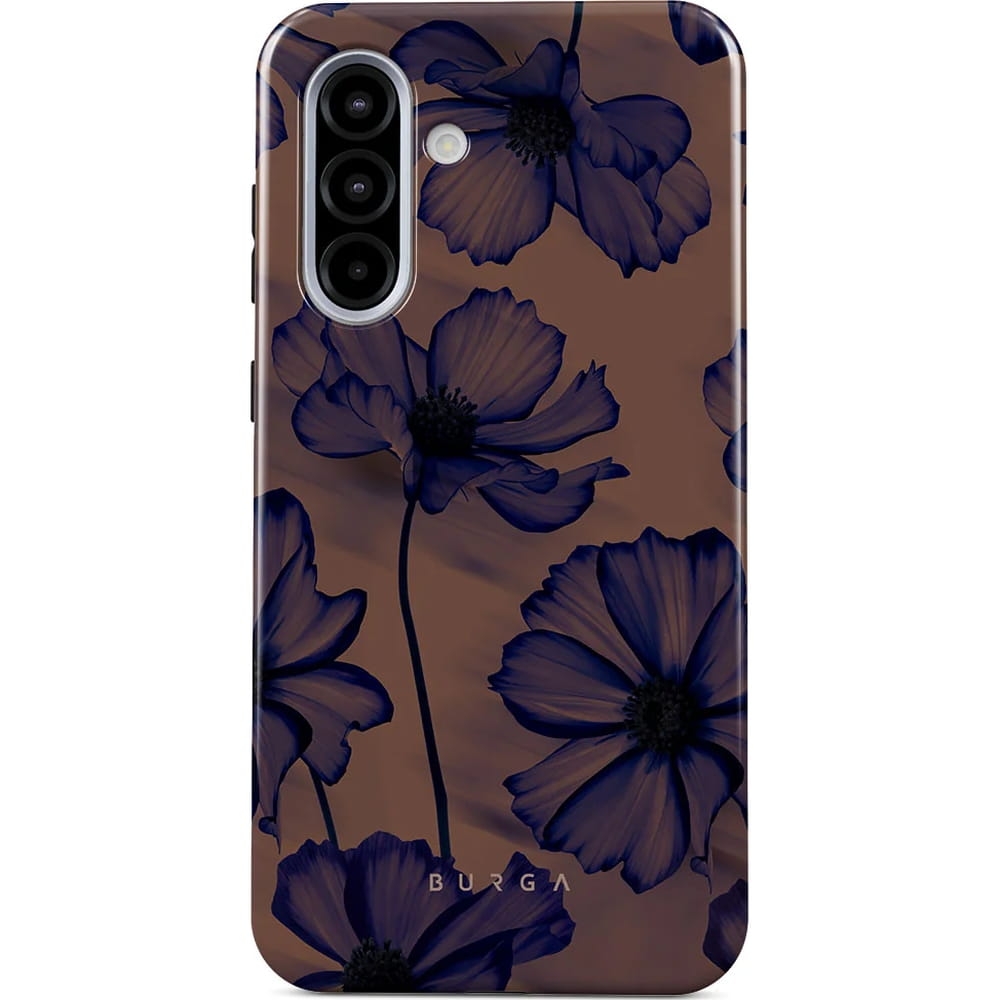 Image of Etui Burga Velvet Night Tough do Galaxy A56 5G, brązowo-granatowe