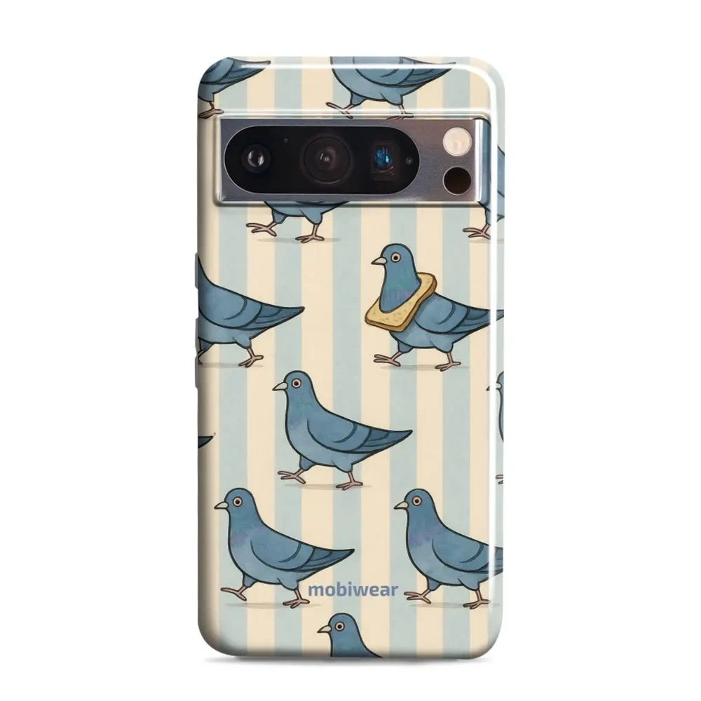 Etui ochronne do Google Pixel 8 Pro, Mobiwear Elite Pro, błękitne gołębie