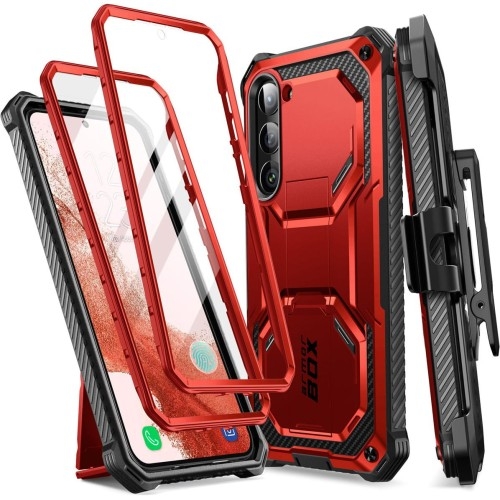 Image of OUTLET: Etui pancerne Supcase i-Blason Armorbox SP+noSP do Galaxy S23 5G, czerwone