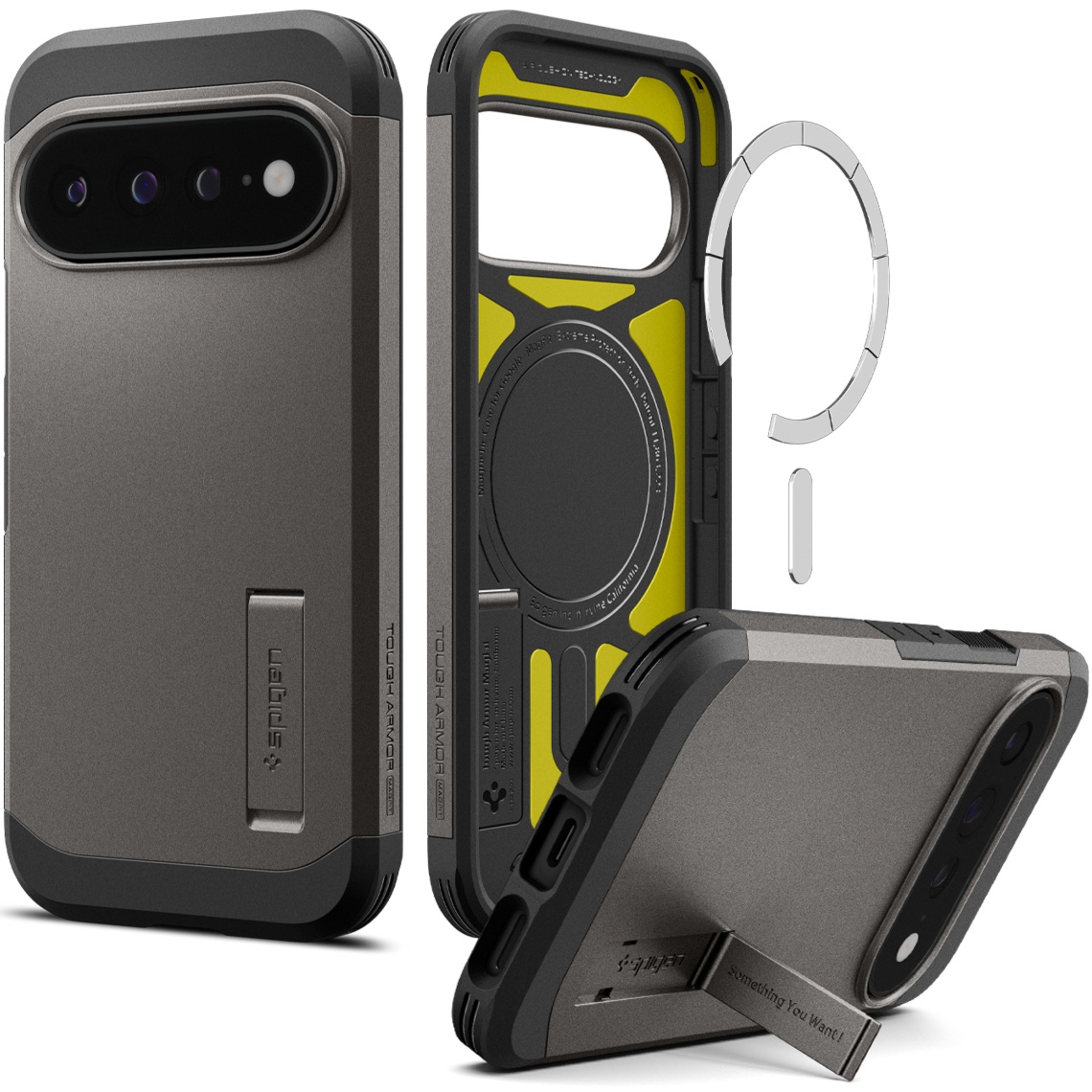 Etui Spigen Tough Armor Mag do MagSafe do Google Pixel 11 Pro XL, szare