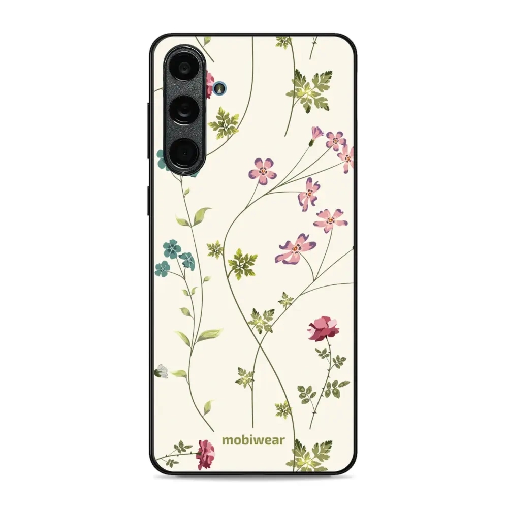Etui ochronne do Galaxy M55 5G, Mobiwear Glossy Case, sielski kwiat