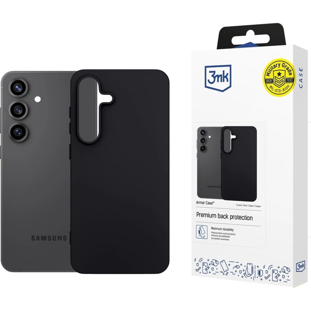 Etui 3mk Matt Case do Galaxy S25 FE, czarne matowe