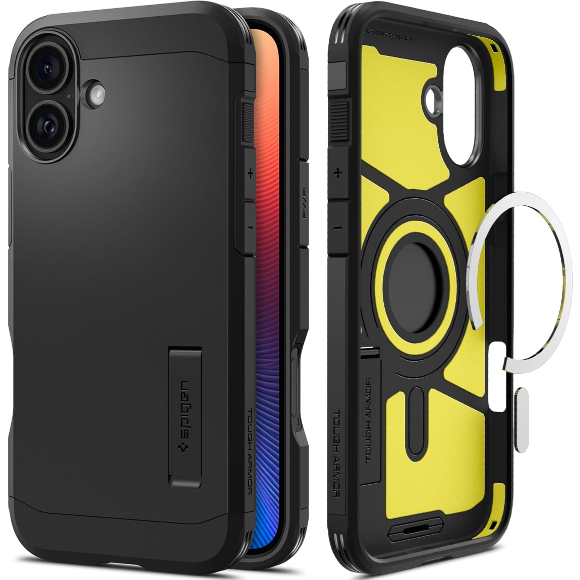 OUTLET: Etui Spigen Tough Armor Mag do MagSafe do iPhone 16, czarne